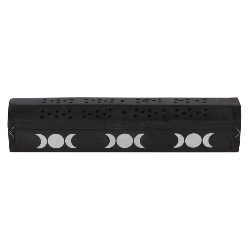 Triple Moon Wooden Sage Incense Box Set