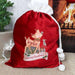 Personalised Festive Fawn Pom Pom Luxury Christmas Sack - Myhappymoments.co.uk