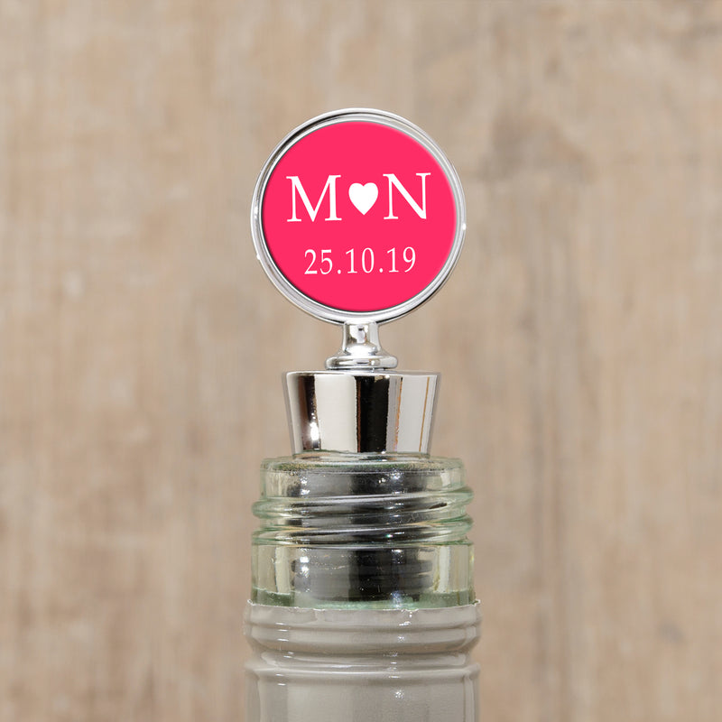 Personalised Bottle Stopper - Initials & Date