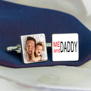 Me And Daddy Photo Cufflinks