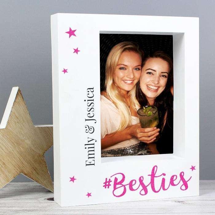 Personalised Hashtag Bestie Box Photo Frame 5x7