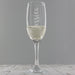 Personalised Name Only Engraved Flute Glass - With Free Folding Gift Box 