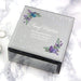 Personalised Floral Butterfly Diamante Glass Trinket Box - Myhappymoments.co.uk