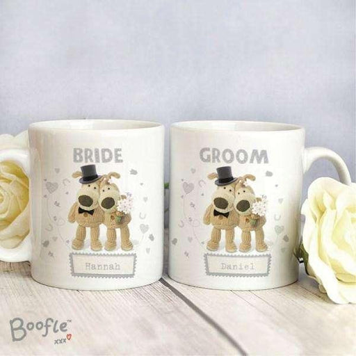Personalised Boofle Wedding Couple Mug Set - Myhappymoments.co.uk