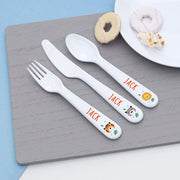 Personalised Children's Jungle Animal Dinner Set