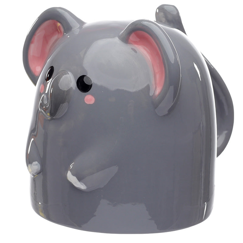 Novelty Adoramals Elephant Upside Down Ceramic Shaped Mug