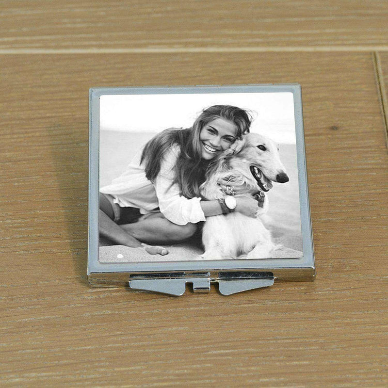 Personalised Pet Photo Compact Mirror - Myhappymoments.co.uk