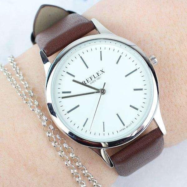 Personalised Unisex Silver Watch with Presentation Box - Myhappymoments.co.uk