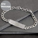 Personalised Classic Stainless Steel Men’s Bracelet - Myhappymoments.co.uk