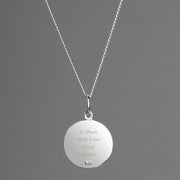 Personalised Sterling Silver & 9ct Gold St. Christopher Necklace