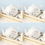 Personalised Abstract Rose Teapot
