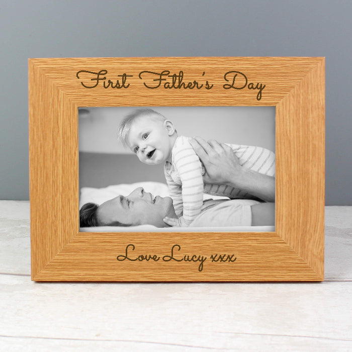 Custom Photo Frame 4x6 - Any Text Engraving 