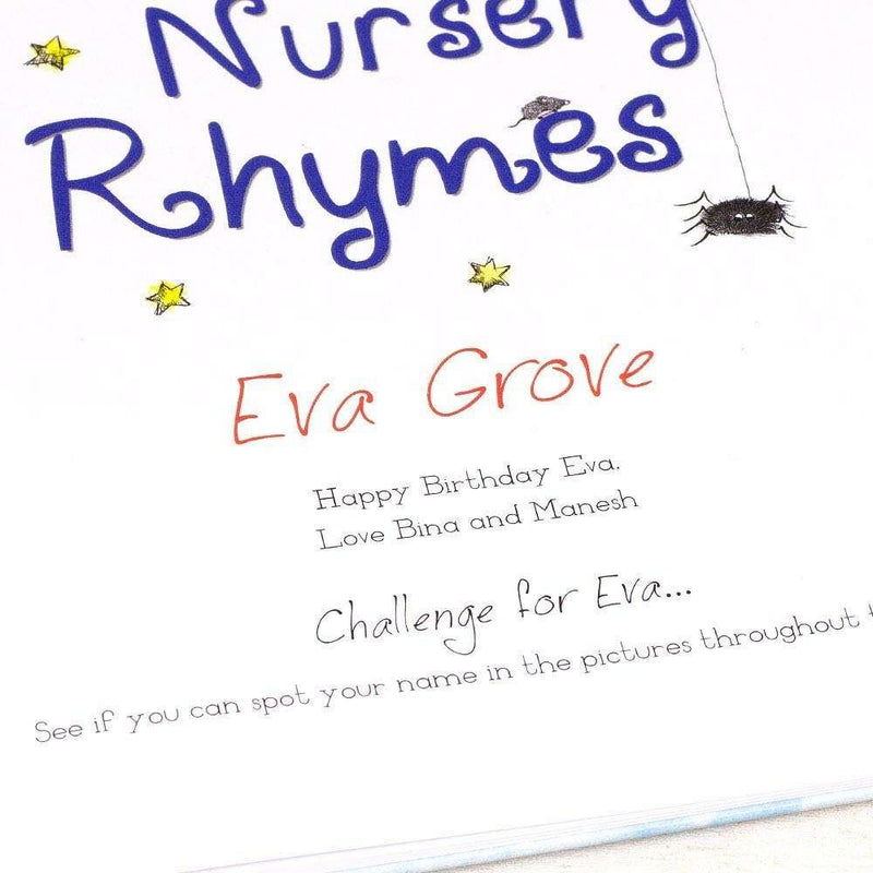 Personalised My Book of Nursery Rhymes - Myhappymoments.co.uk