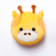 Relaxeazzz Giraffe Round Plush Travel Pillow & Eye Mask