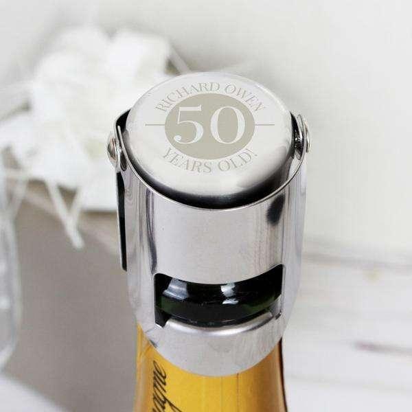 Personalised Birthday / Anniversary Bottle Stopper