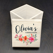 Personalised Gardener's Wooden Seeds Box - Flower Garland