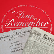 Original Newspaper From A Date Of Your Choice & Gift Box - Myhappymoments.co.uk