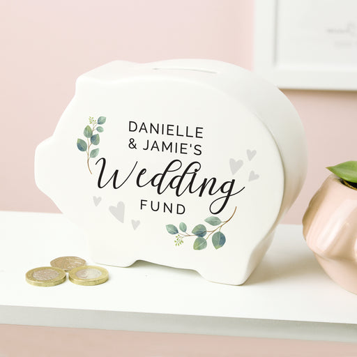 Personalised Wedding Fund Piggy Bank