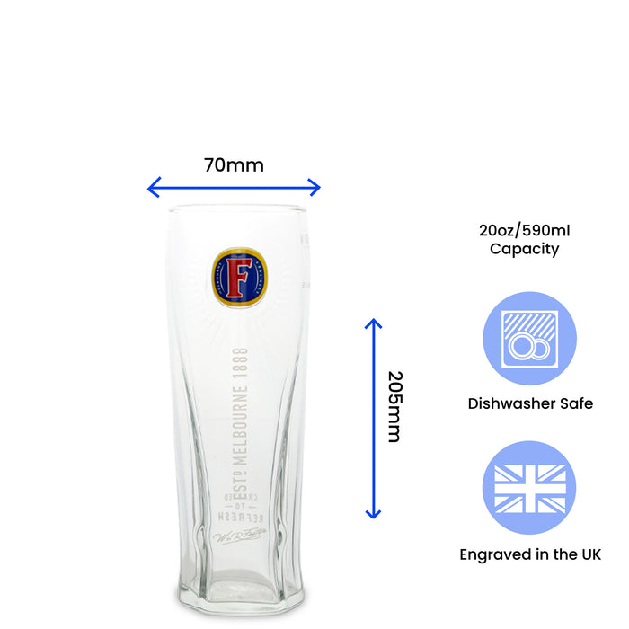 Engraved Fosters Pint Glass Image 6