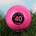 Personalised Birthday Age Pink Golf Ball