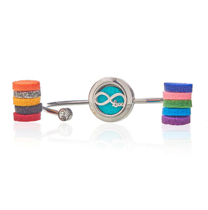Aromatherapy Diffuser Jewellery Crystal Bracelet - Infinite Love - 20mm