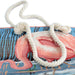 Pink Flamingo Rope Handle Beach Tote Bag - Myhappymoments.co.uk