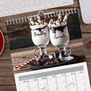 Personalised A4 Couple Calendar 2021 - Myhappymoments.co.uk