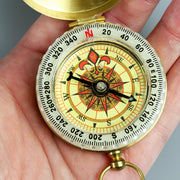 Engraved Brass Compass