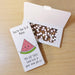 Personalised You’re One In A Melon Milk Chocolate Card