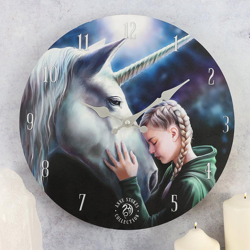 The Wish Wall Unicorn Clock By Anne Stokes