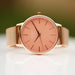 Personalised Ladies Architect Coral Watch With Rose Gold Mesh Strap