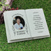 Personalised Botanical Memorial Photo Upload Gravestone Book