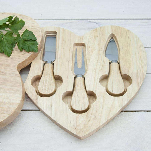 Personalised Engraved Couples Heart Cheese Board