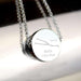 Personalised Taurus Zodiac Star Sign Silver Tone Necklace (April 20th - May 20th) - Myhappymoments.co.uk