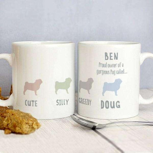 Personalised Pug Dog Breed Mug - Myhappymoments.co.uk