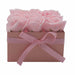 Soap Flower Gift Bouquet In Box - 9 Pink Roses - Square