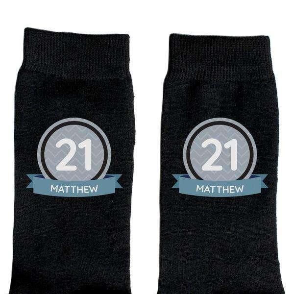 Personalised Birthday Age Men's Socks - Myhappymoments.co.uk