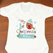 Personalised Felt Stitch Robin 'My 1st Baby Christmas' Baby Vest - Myhappymoments.co.uk