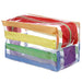 Somewhere Rainbow Clear PVC Toiletry Makeup Wash Bag