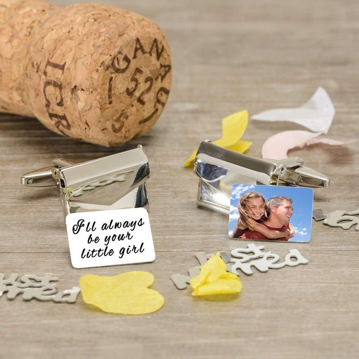 I'll Always Be Your Little Girl Photo Envelope Cufflinks - Myhappymoments.co.uk