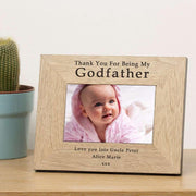Personalised Thank You For Being My Godfather Photo Frame - Myhappymoments.co.uk