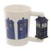 Police Box Ceramic Shaped Handle Mug