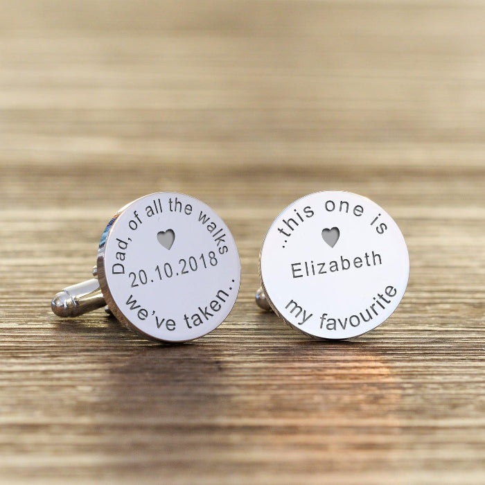 Dad Of All The Walks We’ve Taken This One Is My Favourite Cufflinks