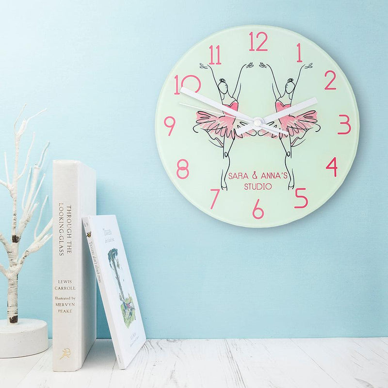 Personalised Ballet Dancer Wall Clock