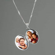 Personalised Sterling Silver Oval Locket Necklace - Myhappymoments.co.uk