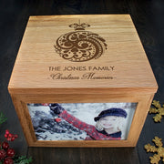 Personalised Family Christmas Memory Box - Bauble Design