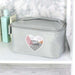 Personalised Geometric Grey Make Up Wash Bag - Myhappymoments.co.uk