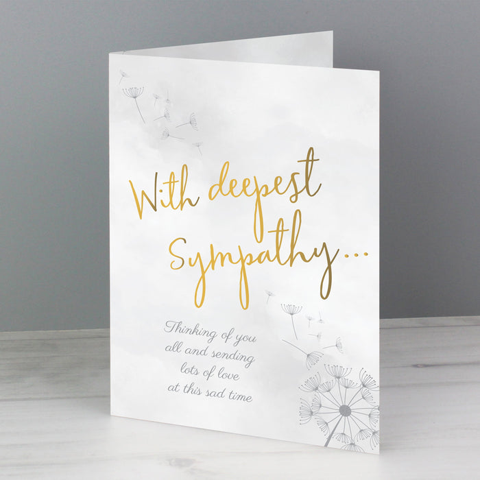 Personalised Deepest Sympathy Card