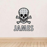 Personalised Skull & Bones Wall Art - Myhappymoments.co.uk