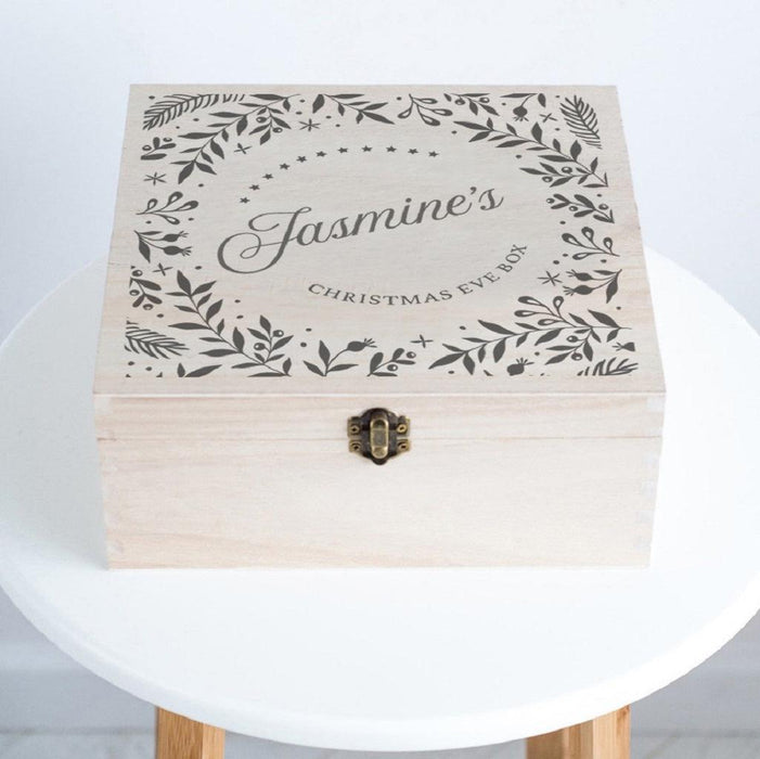 Personalised Wreath Christmas Eve Box
